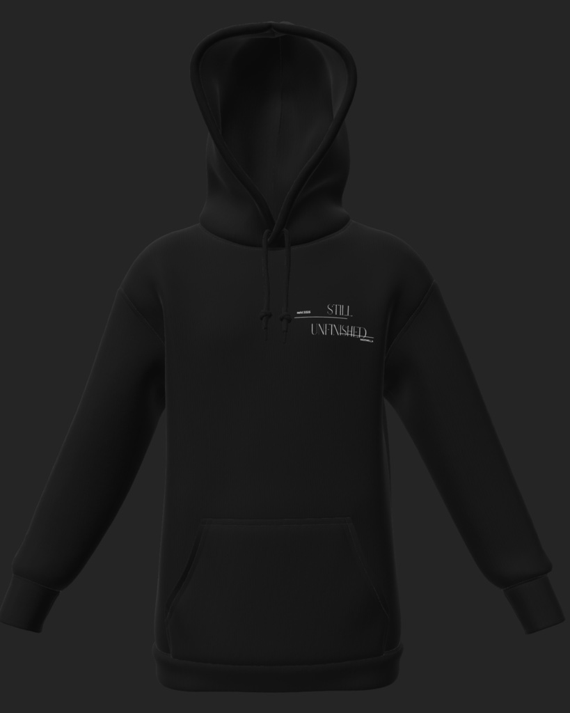 Black Hoodie Detail